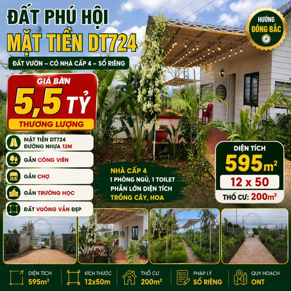 Đất Tân Hội 465,9m², sổ sẵn, giá 2,4 tỷ