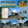 Đất Phú Hội hẻm Thống Nhất 219,6m² giá 2,3 tỷ