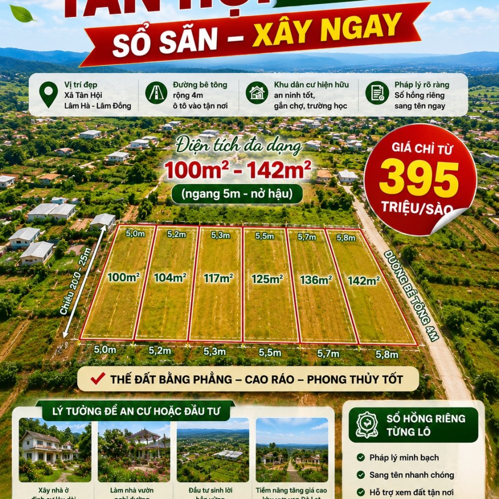 đất nền Tân Hội giá rẻ